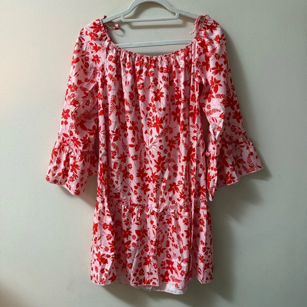 Parisian Tall NWT Off Shoulder Floral Mini Dress - Picture 10 of 12